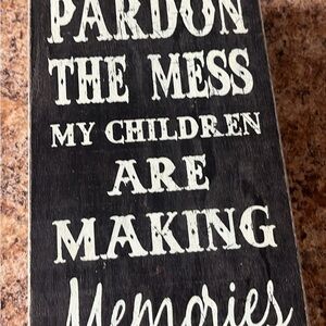 Black and White Decorative Sign